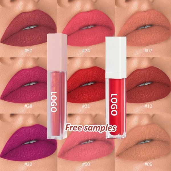 Wholesale Women Private Label Fashions Custom logo Vegan 43 Colors High Pigment Cosmetics Waterproof Matte Liquid Lipstick