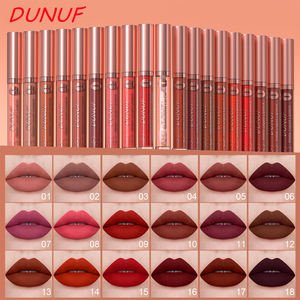 DUNUF 18 Multi-Color Long-lasting Moisturizing Velvet Matte Waterproof Lipstick Non-stick Cup Lip Gloss
