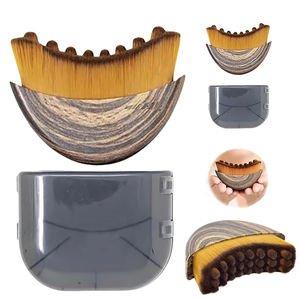 Portable Beauty Tool Face Dry Brush Facial Contour Massager Jawline Sculpting Soft Bristles Lymphatic Contour Face Brush