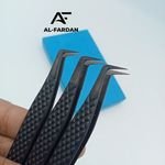 Fiber Tip Eyelash Tweezers Diamond Grip Slim Boot Black Plasma Tip 90 Degree 10mm Tip Lash Extension Tweezer With Custom Logo