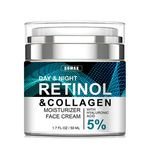 Skin Care Facial Moisturizer Retinol Cream for Women and Men Face Day and Night Cream Reduce Wrinkles 50ml