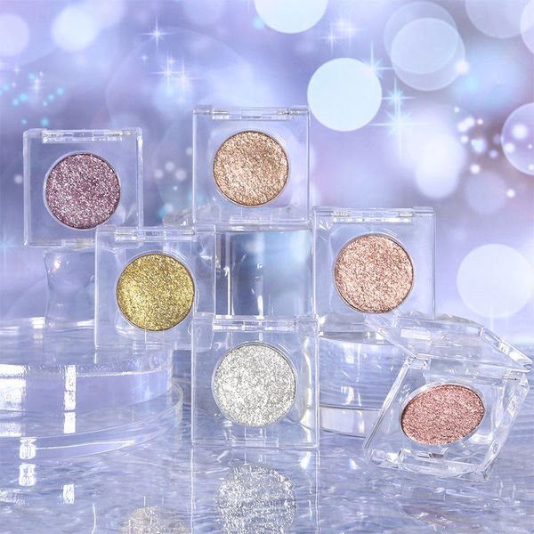 Customized 2025 New Trending Single Eyshadow Sparkle Glitter Highlighter High Pigmented Vegan Organic Eyeshadow Palette