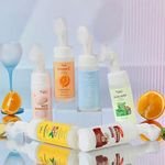 TWG Face Wash Private Label Vitamin C Face Cleans Wash Whitening Turmeric Face Wash with Brush Aloe Vera Foaming Facial Cleanser