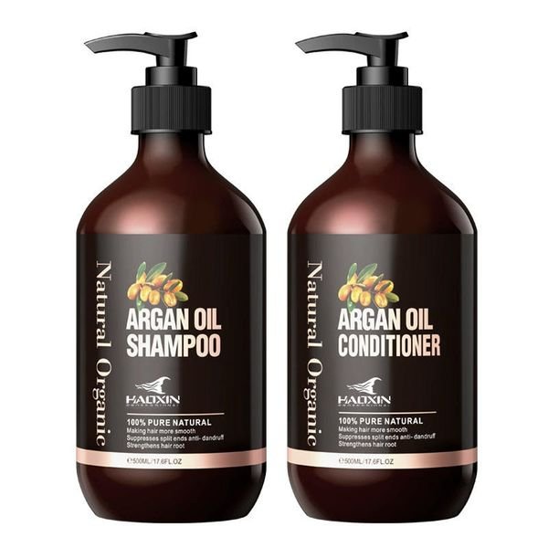 Hair Care Organic Morocco Argan Oil Shampoo and Conditioner Adults Female Body Cream for Dark Skin